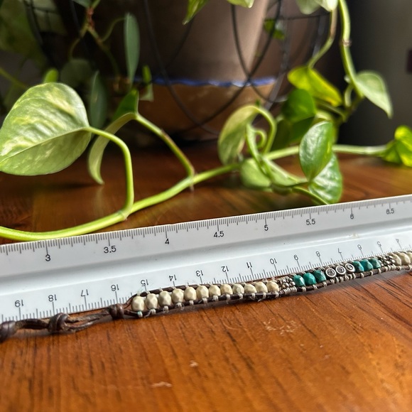 Silpada leather bracelet with blue gems - Picture 5 of 5